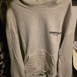 Fear Of God Essentials Hoodie in Light Grey